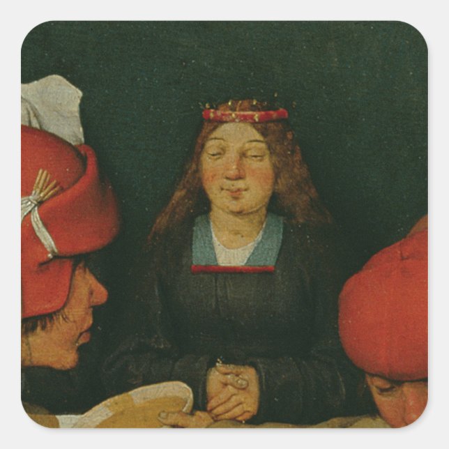 Peasant Wedding Square Sticker (Front)
