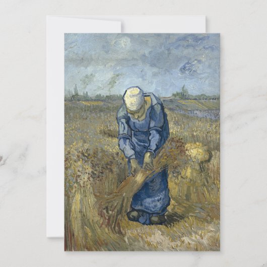 Peasant Woman Binding Sheaves by Vincent Van Gogh (Front)