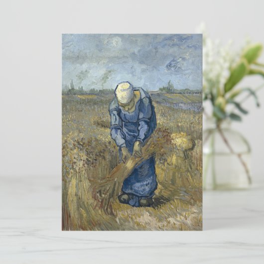 Peasant Woman Binding Sheaves by Vincent Van Gogh (Standing Front)
