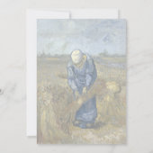 Peasant Woman Binding Sheaves by Vincent Van Gogh (Back)