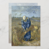 Peasant Woman Binding Sheaves by Vincent Van Gogh (Front/Back)