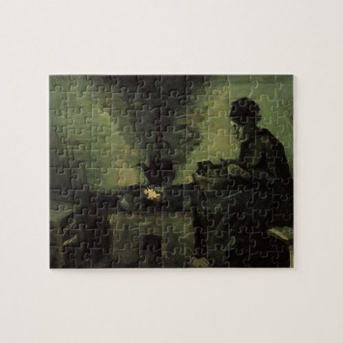 Peasant Woman by Fireplace by Vincent van Gogh Jigsaw Puzzle