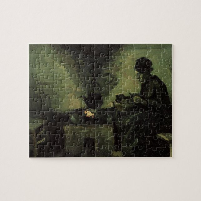 Peasant Woman by Fireplace by Vincent van Gogh Jigsaw Puzzle (Horizontal)