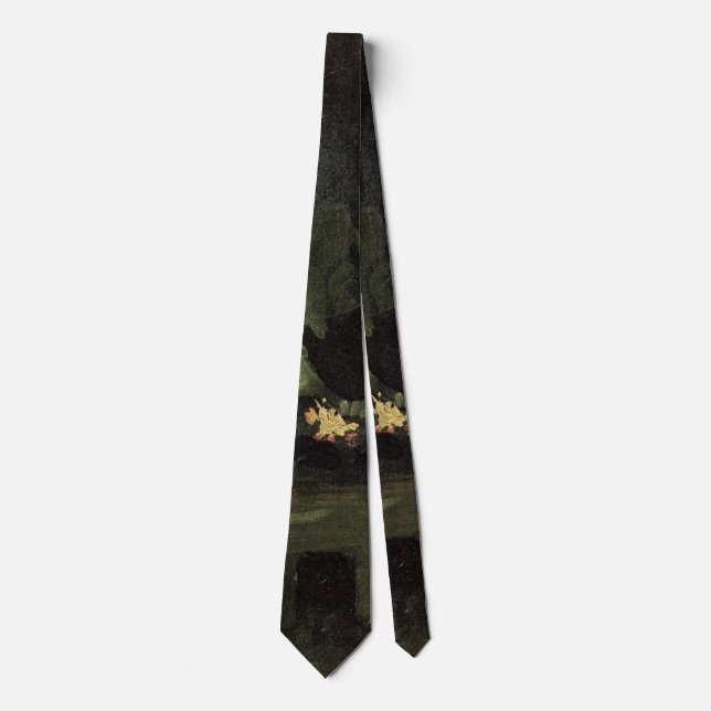 Peasant Woman by Fireplace by Vincent van Gogh Neck Tie (Front)