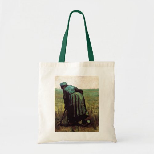 Peasant Woman Digging by Vincent van Gogh Tote Bag
