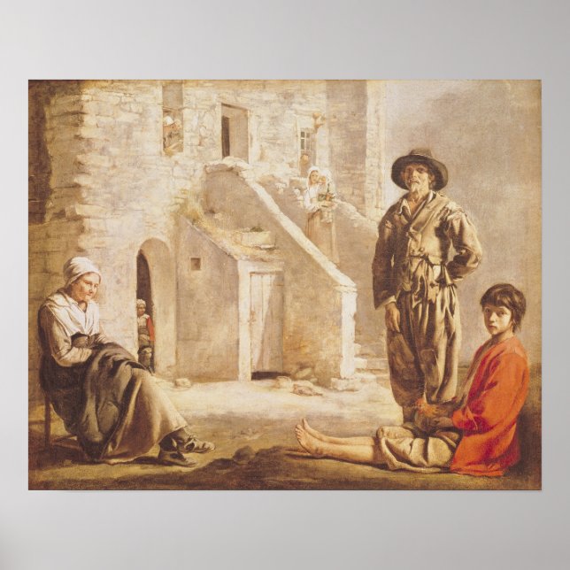 Peasants Before their House, c.1641 Poster (Front)