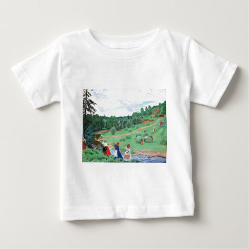 Peasants in a Field Baby T_Shirt