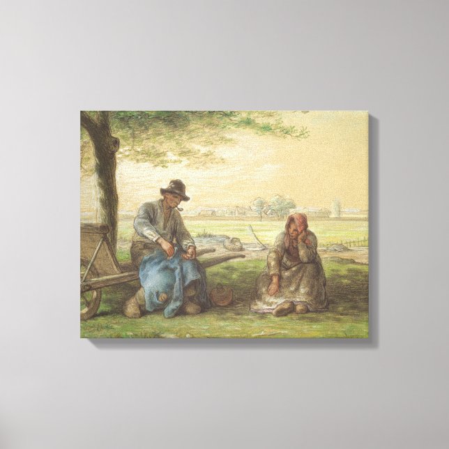 Peasants Resting Canvas Print (Front)
