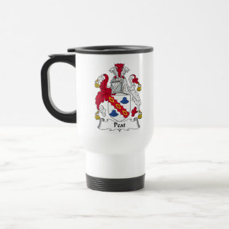 Peat Family Crest Travel Mug