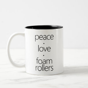 Peave Love Foam Rollers Two-Tone Coffee Mug