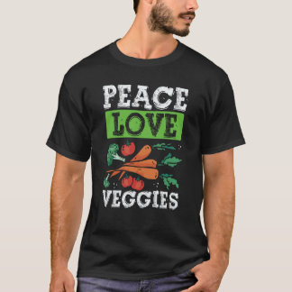 Peave Love Veggies Veganism T-Shirt