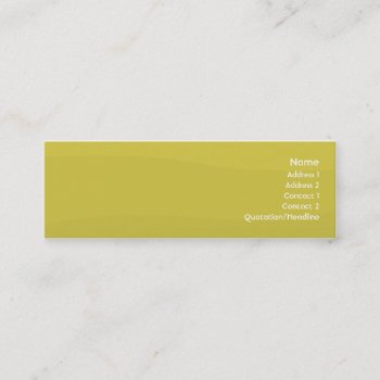 Peawave - Skinny Mini Business Card by ZazzleProfileCards at Zazzle