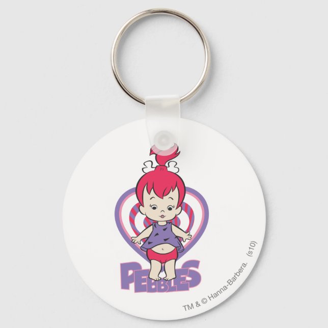 PEBBBLES™ From Bedrock Keychain (Front)