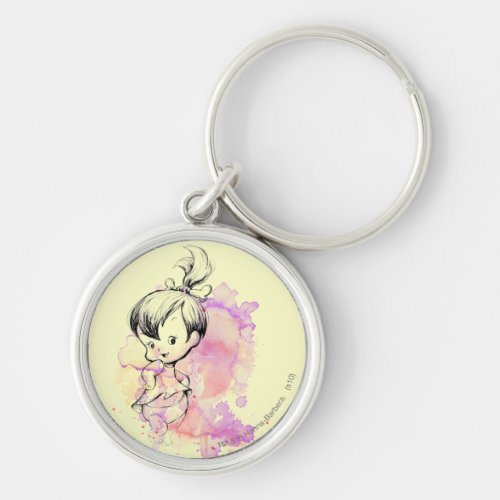 PEBBBLES Watercolor Sketch Keychain