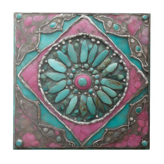 Pebble Art on a Ceramic Tile