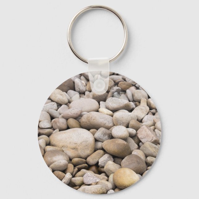 Pebble background pattern keychain (Front)