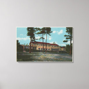 Pebble Beach, CA - Del Monte Lodge View and Canvas Print