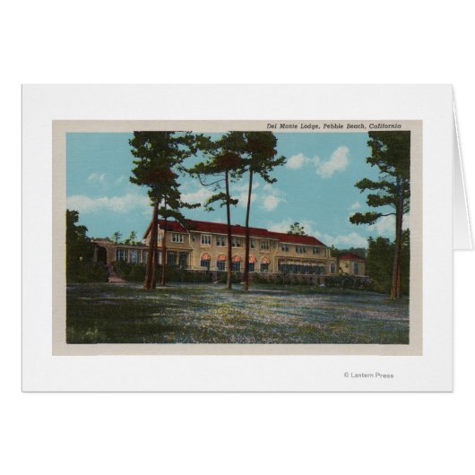 Pebble Beach, CA - Del Monte Lodge View and Cards (Front Horizontal)