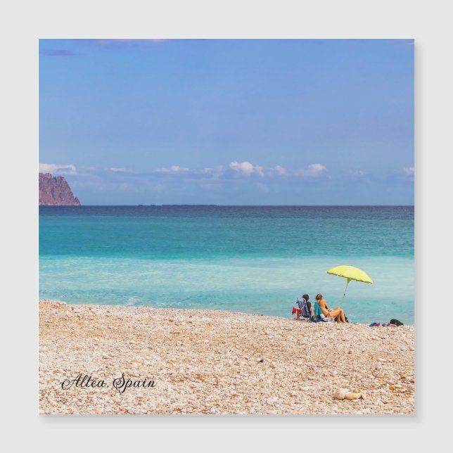 Pebble beach in Altea, Costa Blanca, Spain (Front)