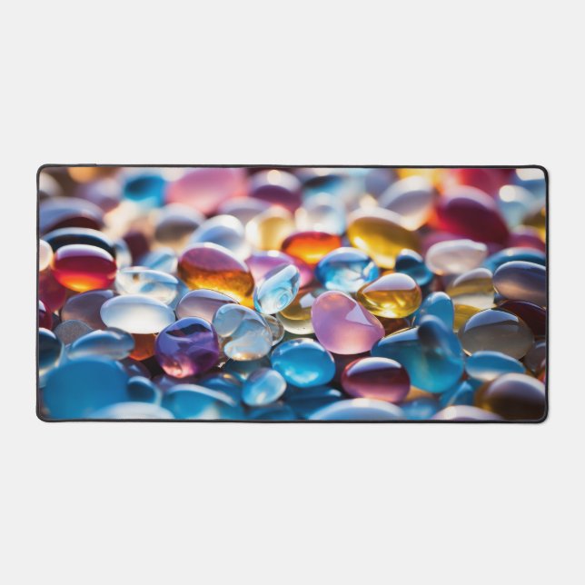 Pebble Colors Tranquil Peaceful Nature  Desk Mat (Front)
