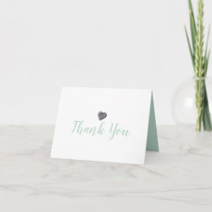 Pebble Heart Thank You Card