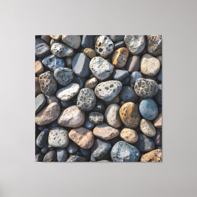 Pebble Mosaic Canvas Print (Front)