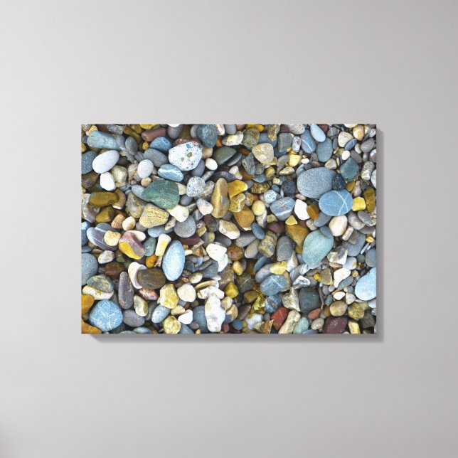pebble nature beach canvas print (Front)