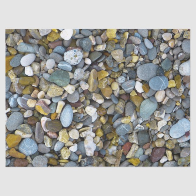 pebble nature beach tissue paper (Front)