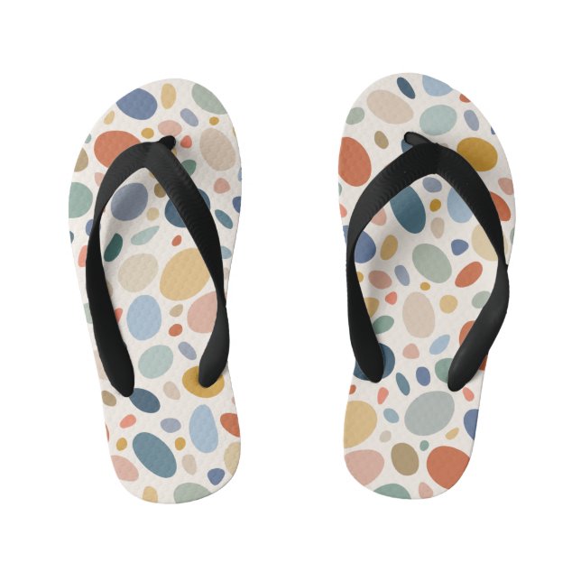 Pebble Palette Kid's Flip Flops (Footbed)