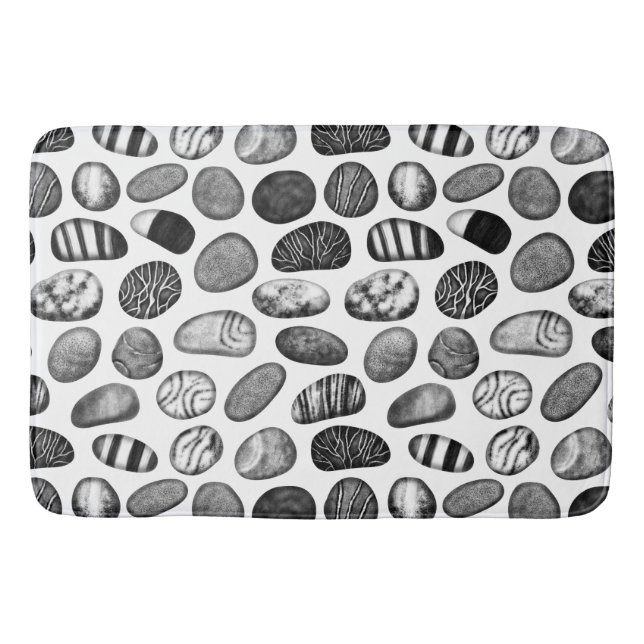 Pebble Pattern Bathroom Mat (Front)