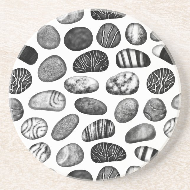 Pebble Pattern Drink Coaster (Front)