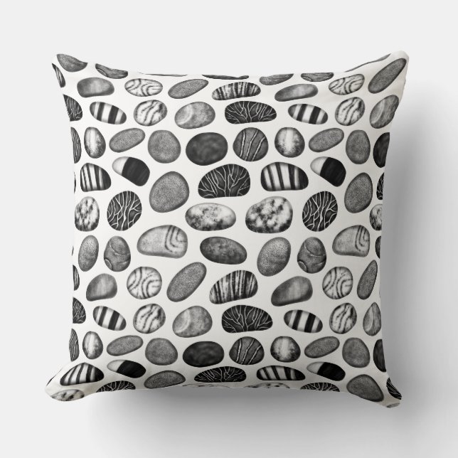 Pebble Pattern Throw Pillow (Front)
