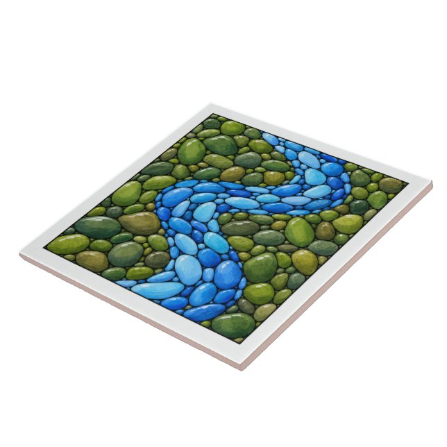 Pebble River Ceramic Tile (Side)