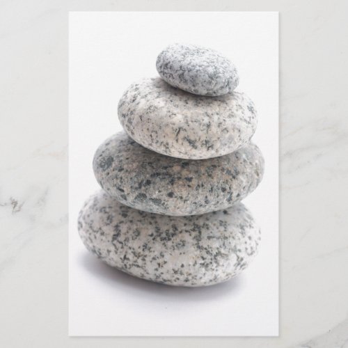 pebble sculpture stationery