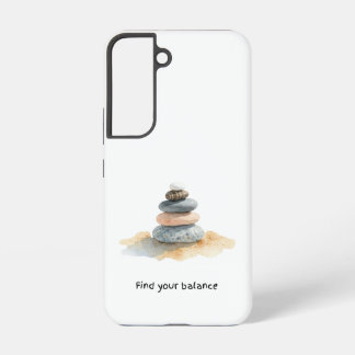 Pebble Stones Find Your Balance Samsung Galaxy S22 Case