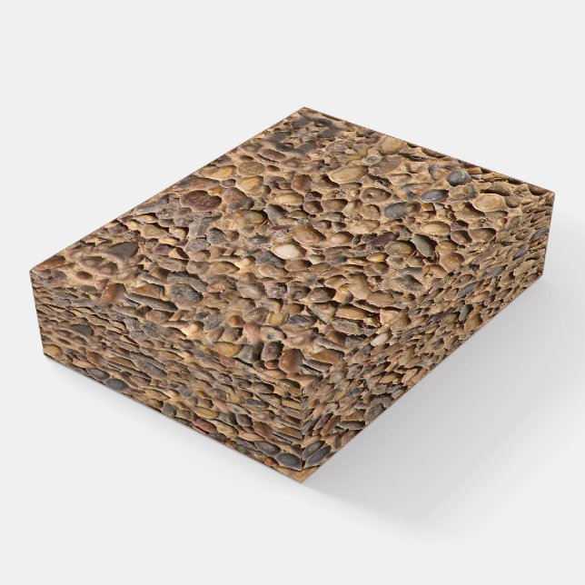 Pebble Stones in Sand Photo Paperweight (Angled)