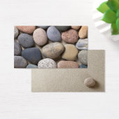 Pebble Stones On Sand For Background (Desk)