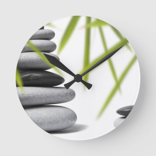 Pebble Zen Round Clock