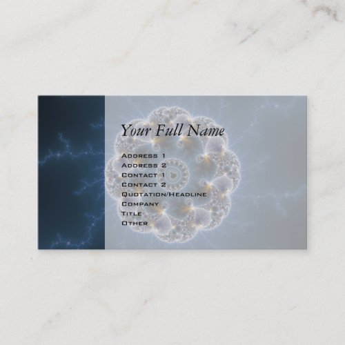 Pebbled Fractal Art Business Card Template