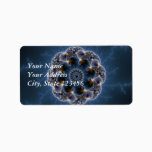 Pebbled Fractal Art Label