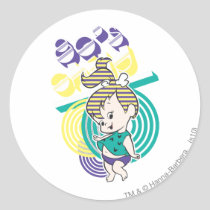 PEBBLES™ 80's Child Classic Round Sticker