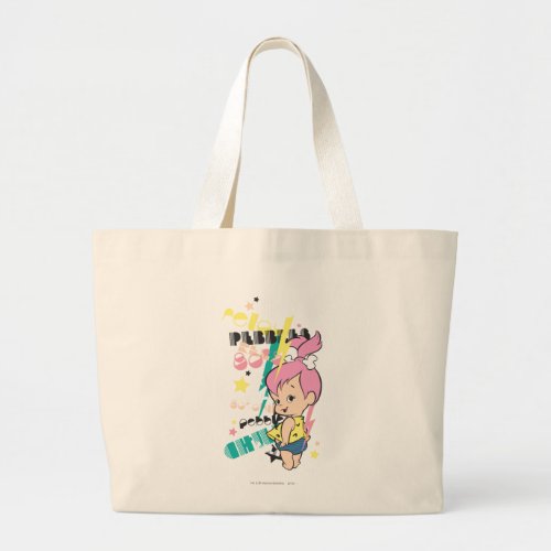 PEBBLES 80s Punk Large Tote Bag