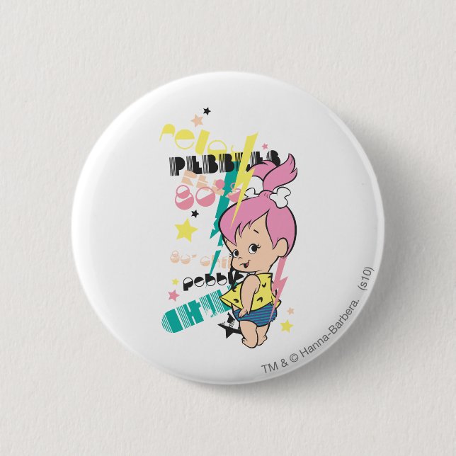 PEBBLES™ 80s Punk Pinback Button (Front)