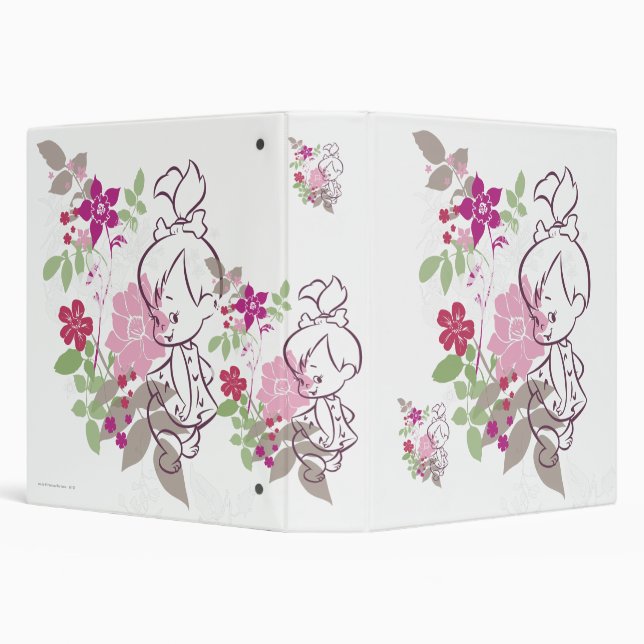 PEBBLES™ A Cutie In The Flowers 3 Ring Binder (Background)