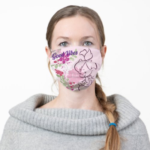 PEBBLESâ A Cutie In The Flowers Adult Cloth Face Mask