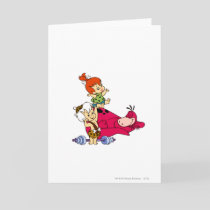 PEBBLES™ and Bam Bam  and Dino Playtime Card