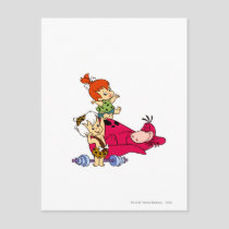 PEBBLES™ and Bam Bam  and Dino Playtime Postcard