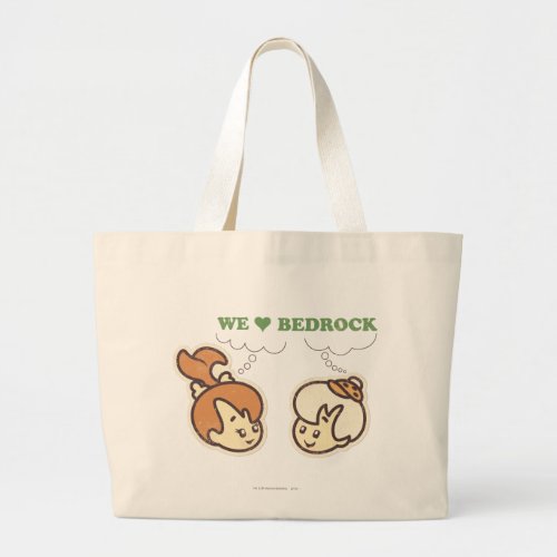 PEBBLES and Bam Bam Love Bedrock Large Tote Bag
