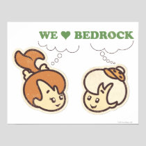 PEBBLES™ and Bam Bam Love Bedrock Poster