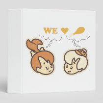 PEBBLES™ and Bam Bam Love Food 3 Ring Binder